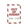 Durable Durafram Security Magnetic Frame | A4 Format In Red/White | Pack of 5 Frames | Document Frame for Internal Safety Signage