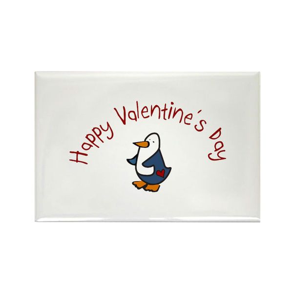 CafePress Valentine Penguin Magnets Rectangle Magnet (10 pack)