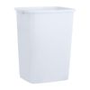 Superio Large Kitchen Trash Can 13 Gallon, 52 Qt Waste Bin, White