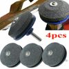 4PC Lawn Mower Faster Blade Sharpener Grinding Power Drill Garden Kits Universal