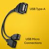 2 PACK USB PORT ADAPTER OTG Cable for FIRE TV 3 OR 2nd Gen FIRE STICK