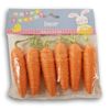 Jute Spring and Easter Fabric Carrots - 6 Pieces - 3 Inches Tall