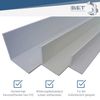 B&T Metal Plastic Angle Hard PVC White in Various Sizes