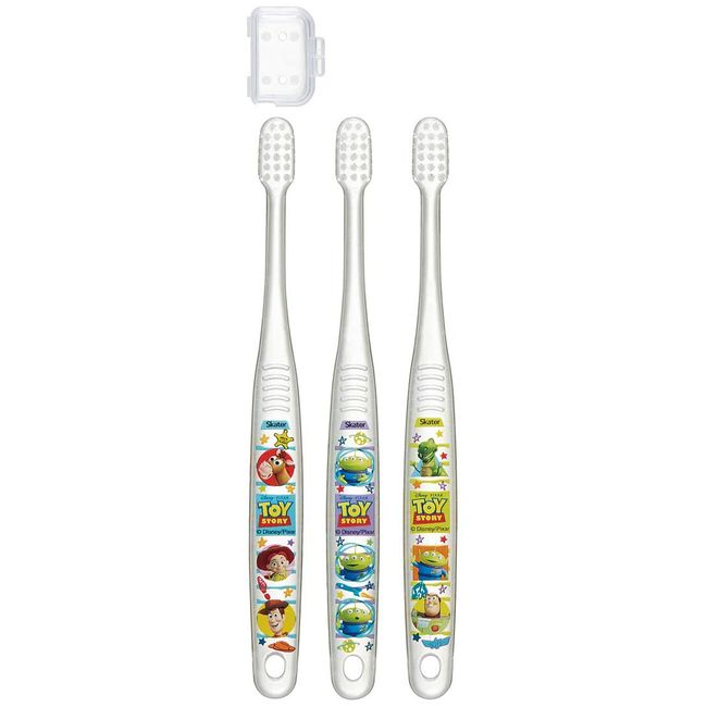 Skater TBCR5T Toy Story Toothbrush, For Children 3-5 Years Old, Soft, Clear, 3 Pieces