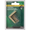 Hillman Hardware Essentials 851151 Flat Corner Brace, Bright Brass - 1-1/2"