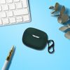 Kwmobile Earphone Case for JBL Wave Beam - Wireless Earbuds Silicone Drop Proof Dark Green