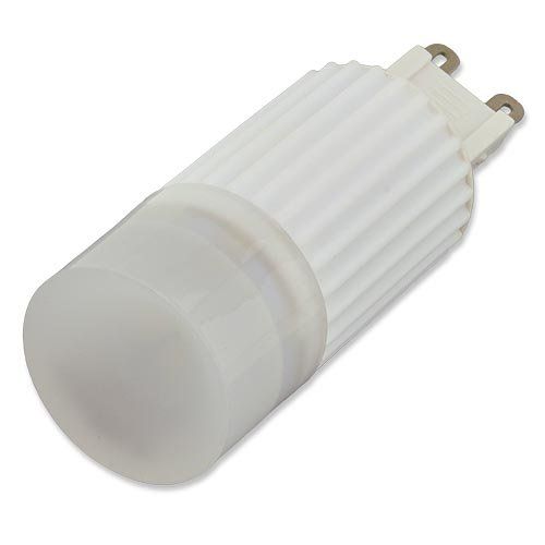LEDwholesalers G9 Base Ceramic Body 3-Watt Light Bulb, Warm White, 1550WW