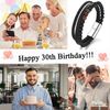 Shine River 30th Birthday Bracelet for Men
