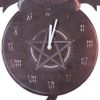 Nemesis Now Malpuss Tickin' Clock, Gothic Winged Cat Decor,