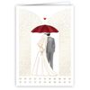 Quire Collections Mini Card Wedding Umbrella,Gold, 5891 70x89mm