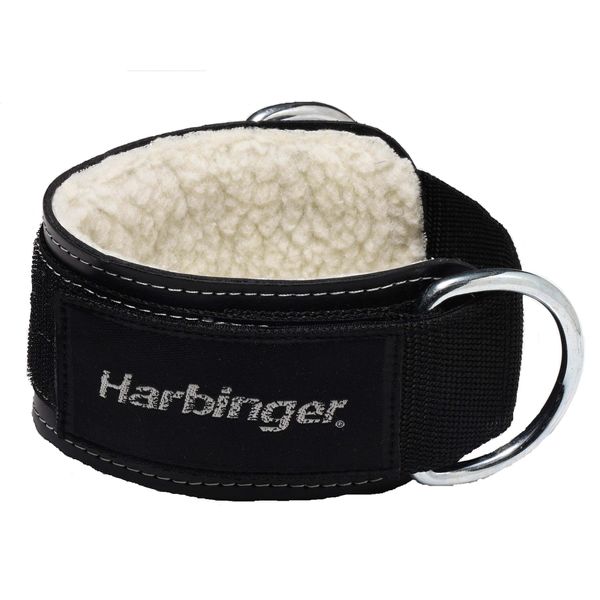 Harbinger Padded 3-Inch Ankle Cuff with Double Ring Attachment