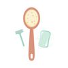 CafePress Loofah Soap Sticker Rectangle Bumper Sticker Car Decal