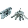 ABUS Double Cylinder D6PSN 35/40 mm Bkn, Nickel-Plated