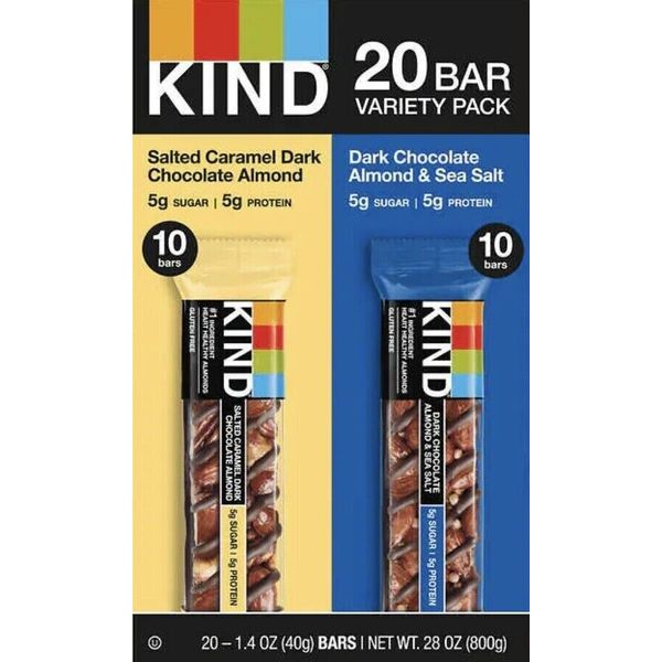 Kind Protein Bar, Variety Pack, 1.4 oz, 20-count Healthy Snacks FREE SHIPPING