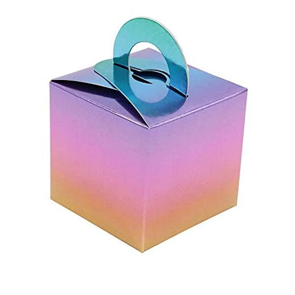 Struts Metallic Ombre Rainbow Box Balloon Weight Pack 8