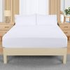 Utopia Bedding Double Fitted Sheet with 2 Pillow Cases (50x75cm), White - Deep Pocket (35 cm) - Bed Sheets Set - Soft Brushed Microfibre