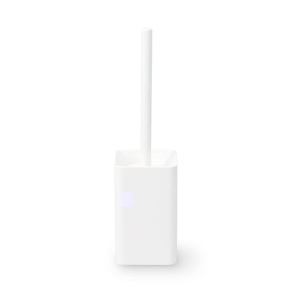 MUJI 38755654 Toilet Brush with Case, Width 3.9 x Depth 3.9 x Height 15.0 inches (10 x 10 x 38 cm), White