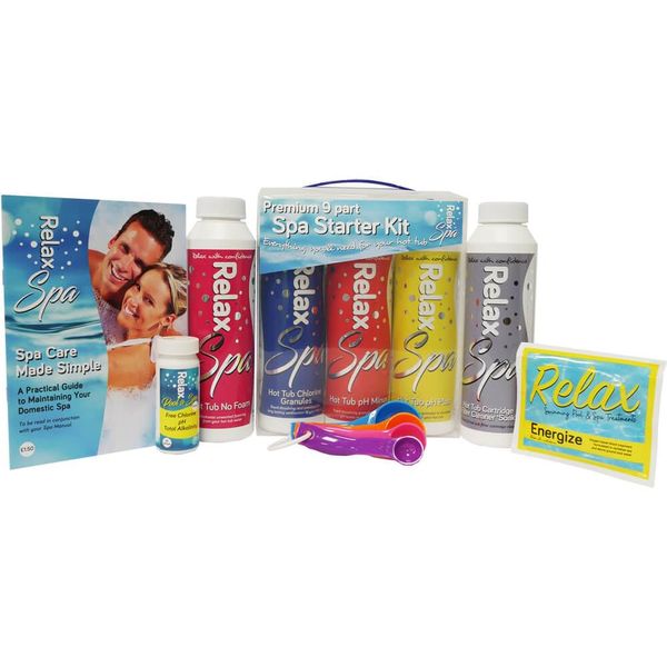Deep Blue Plastica Premium Relax Spa Starter Kit