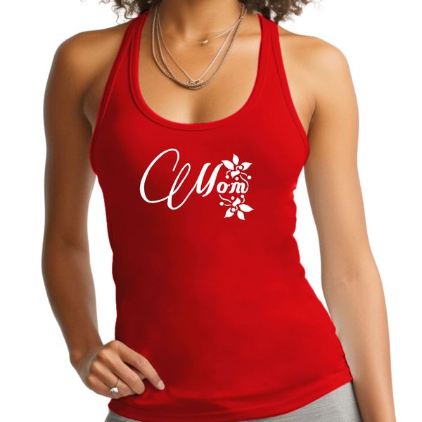 Womens Fitness Tank Top Graphic T-shirt Mom Appreciation for Mothers - Red / 2XL