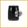 Partuto 2pcs AN6 Hex Black Car Hose Finisher Clamp Adapter Fitting Replacement