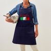 CafePress Italia Flag Apron (Dark) Kitchen Apron with Pockets