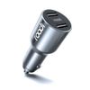IC1-AA Bluetooth Fast Car Charger 2 USB Port Cigarette Lighter Socket Adapter