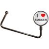 BadgeBeast.co.uk I Love Soccer - Handbag Table Hook Hanger