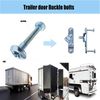 Fuoequl Trailer Hasp Bolt Kit for Trailer Cam Action Hasp