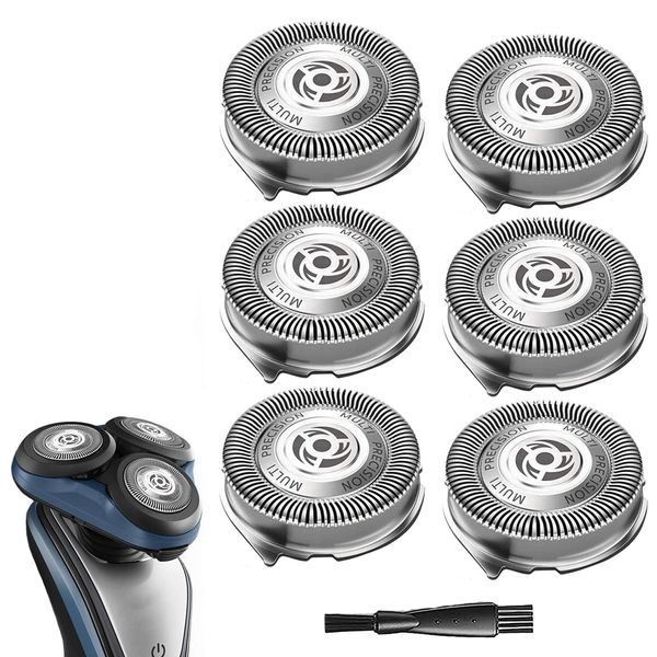 SH50/52 Replacement Heads Blade Compatible with Philips Series 5000 Shavers, PowerTouch, AquaTouch, OEM SH50 MultiPrecision Blades Upgrade Head Blades Fit for Norelco Series 5000 Electric Shavers