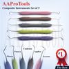 AAProTools Silicone Handle Dental Composite Filling Instruments Kit 5pcs Tools DN-2285