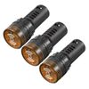 sourcing map 3Pcs Yellow Indicator Light with Buzzer AC/DC 12V, 22mm Panel Mount Flashing Alarm, for Electrical Control Panel, HVAC, DIY Projects