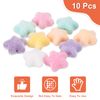 Sourcing Map 10Pcs Multicolor Velvet Beads, 23mm Round Flocking Craft Beads for DIY Projects