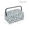 Hobby Gift Medium Sewing Craft Storage Box, Botanical, 18.5 x 25.5 x 14.5cm