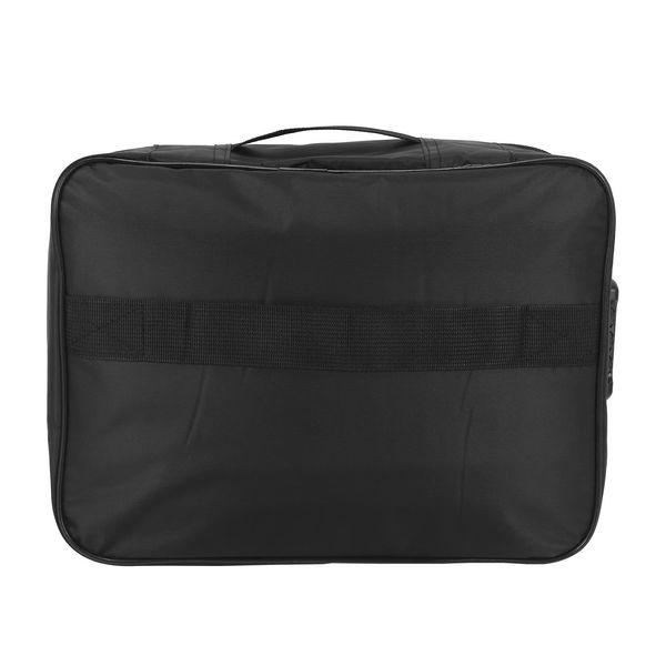 Nvanvmm Important File Pocket Holder,Document Organizer Box,Oxford Waterproof Document Storage Bag with Safe Code Lock (Black)