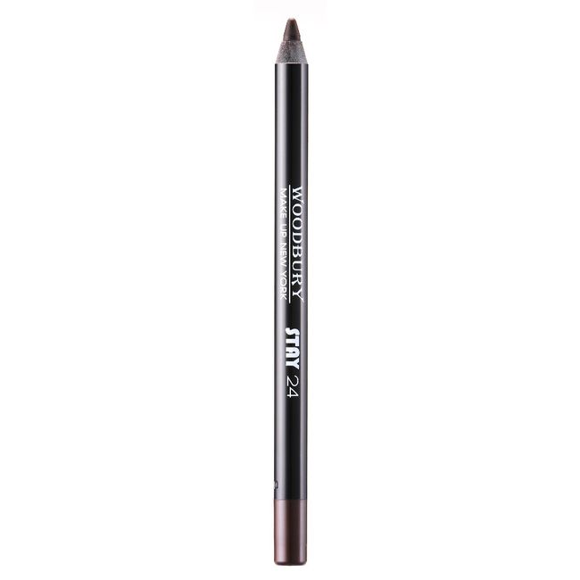 Woodbury Stay24 Eyeliner, Lux Brown, 1ea