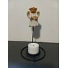 Cute Resin Angel Bear votive holder, nice table setting holiday decor