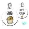 Stud Muffin Pet ID Tag for Cats and Dogs