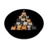 Christmas Cat Tree Xmas Holiday PopSockets Adhesive PopGrip