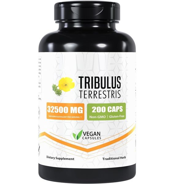 Tribulus Terrestris 32,000mg 200Caps 95% Saponins