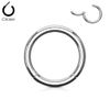 PiercedOff Titanium Hinged Segment Ring - Thickness 16GA (1.2mm) / Diameter 11mm