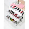 Soft Close Kitchen Drawer Runners System L - 270 - Comfort Box by Rejs Rectangular top Rail (H = 86mm, Silver)