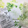 The Crafter's Workshop Slimline Stencil Gentle Leaves, Multicolour, 4" x 9"