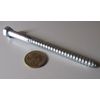 Zinc Hex Head Lag Screw 9/16 Hex Size 3/8 Thread x 5.0" Length, 25 pcs