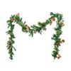 VEVOR 9Ft Christmas Garland Light String Red Berries Pine Cones & Pine Needles