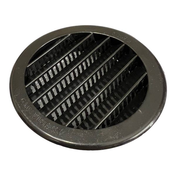 3" Black Round Plastic Louver Soffit Air Vent Reptile Screen Grille Cover Pet