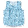 AmeriMark Easy-Care Snap Front Cobbler Aprons Vest with Two Patch Pockets Turquoise 1X