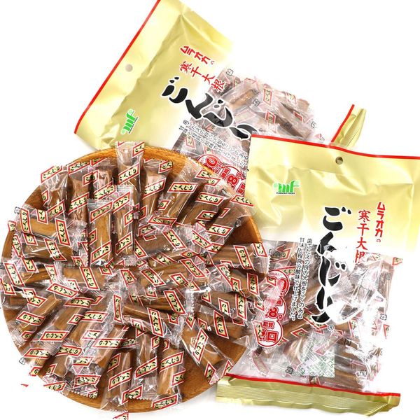 Onjiri Muraoka Onjiri Daikon Radish, Soy Sauce Flavor, 4.9 oz (115 g) x 2 Bag Set, Individual Packaging, Onjiri Muraoka, Onjiri Daikon, Dagashi, Snacks, Cold Boshi Daikon, Pickles, Snacks