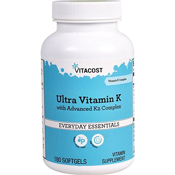 Vitacost Ultra Vitamin K with Advanced K2 Complex -- 180 Softgels by Vitacost Brand