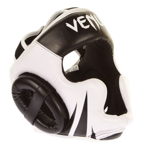 Venum Challenger Hook and Loop Strap Head Gear - Black