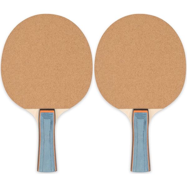 Champion Sports Sandpaper Face 5ply Laminated Table Tennis Ping Pong Paddle red (2-Pack) One Size